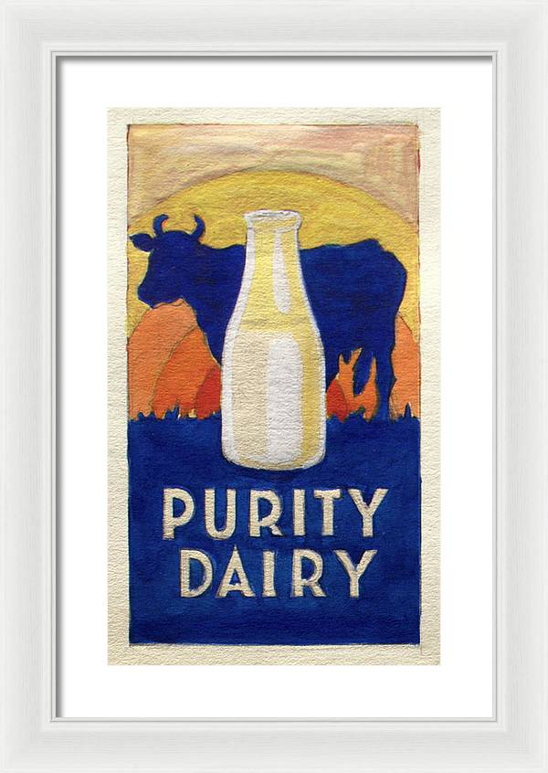 Purity Dairy - Framed Print