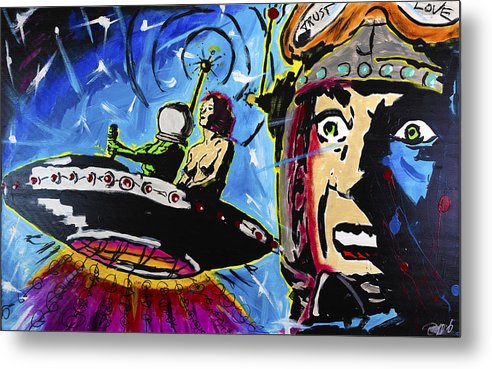 Spaceman Love - Metal Print