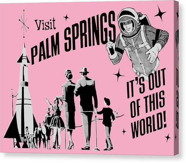 Visit Palm Springs - Canvas Print