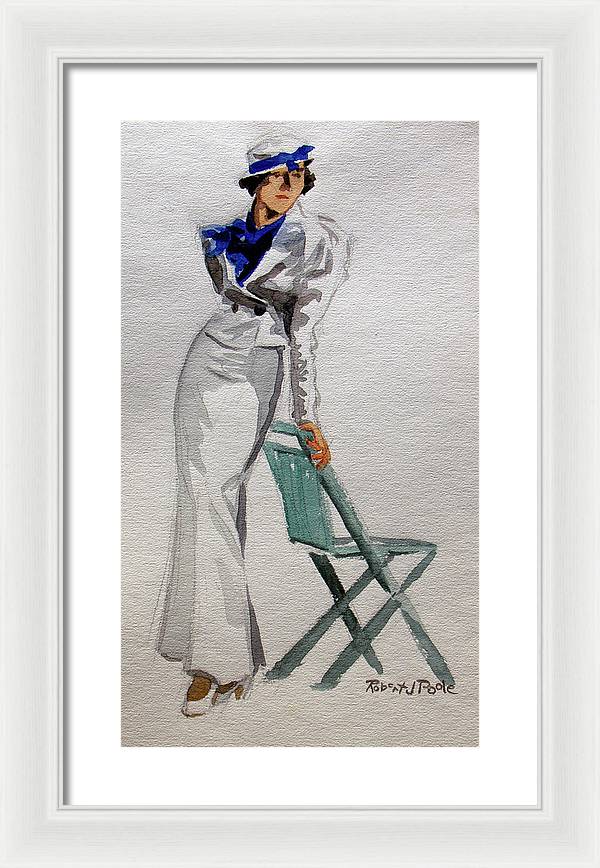 A Day by the Seashore - Framed Print