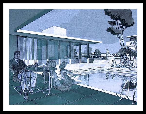 Palm Springs Sunday - Framed Print