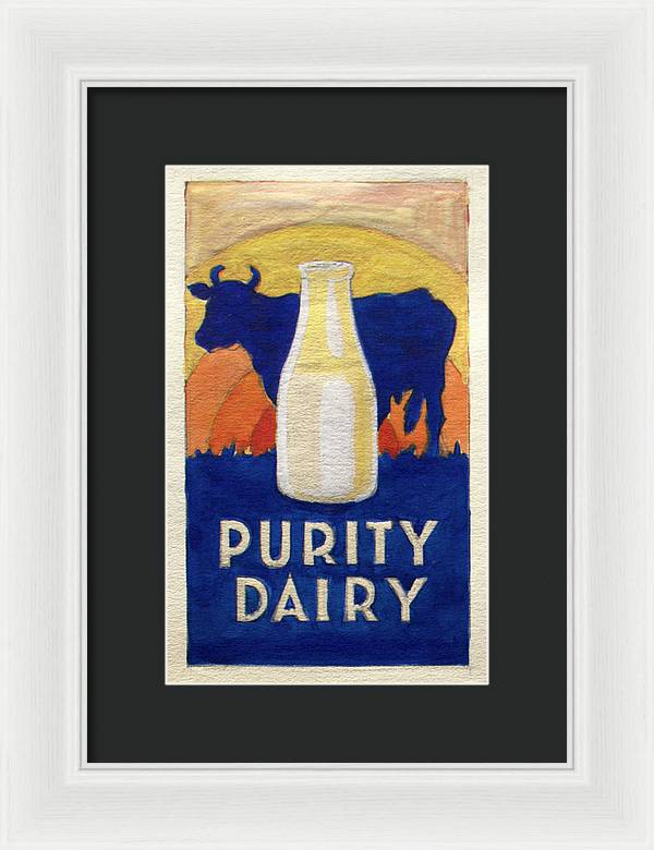 Purity Dairy - Framed Print
