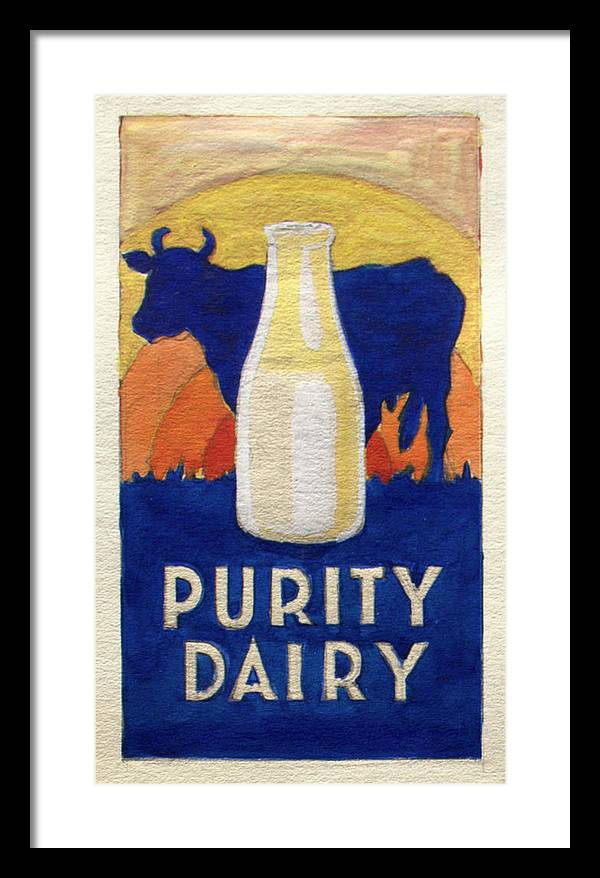 Purity Dairy - Framed Print