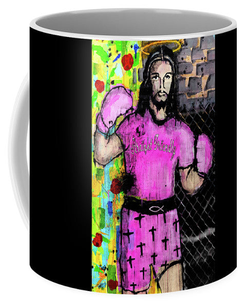 Boxing Jesus - Mug