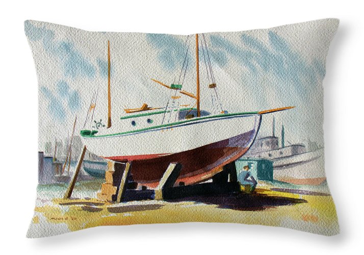 The Shipyard - Throw Pillow