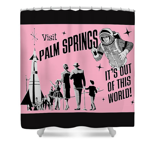 Visit Palm Springs - Shower Curtain